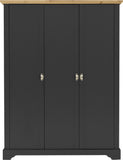 ZNTS Toledo 3 Door Wardrobe 100-101-127