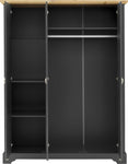 ZNTS Toledo 3 Door Wardrobe 100-101-127