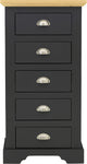 ZNTS Toledo 5 Drawer Narrow Chest 100-102-144