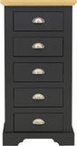 ZNTS Toledo 5 Drawer Narrow Chest 100-102-144