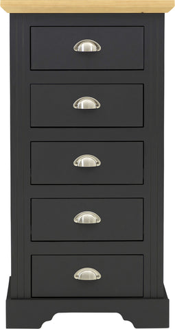 ZNTS Toledo 5 Drawer Narrow Chest 100-102-144