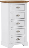 ZNTS Toledo 5 Drawer Narrow Chest 100-102-143