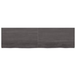 ZNTS Wall Shelf Dark Brown 180x50x cm Treated Solid Wood Oak 363840