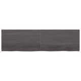 ZNTS Wall Shelf Dark Brown 180x50x cm Treated Solid Wood Oak 363840