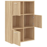 ZNTS Storage Cabinet Sonoma Oak 60x29.5x90 cm Engineered Wood 801137