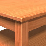 ZNTS Coffee Table Wax Brown 80x50x40 cm Solid Wood Pine 844469