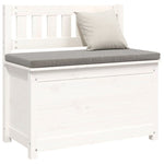 ZNTS Bench White 80x41x77 cm Solid Wood Pine 823550