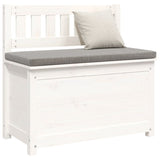 ZNTS Bench White 80x41x77 cm Solid Wood Pine 823550