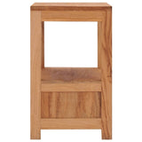 ZNTS bedside Cabinet 40x30x50 cm Solid Teak Wood 287228