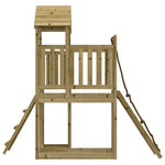 ZNTS Playhouse with Climbing Wall Impregnated Wood Pine 3155833