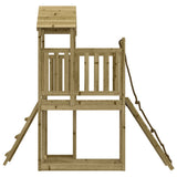 ZNTS Playhouse with Climbing Wall Impregnated Wood Pine 3155833
