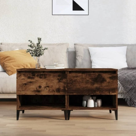 ZNTS Side Tables 2 pcs Smoked Oak 50x46x50 cm Engineered Wood 819559