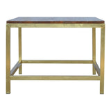 Rectangle Gold Coffee Table IN244