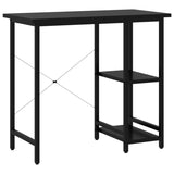 ZNTS Computer Desk Black 80x40x72 cm MDF and Metal 20554