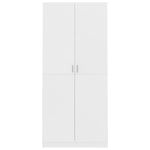 ZNTS Wardrobe White 90x52x200 cm Engineered Wood 800630
