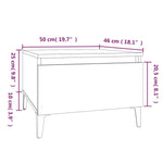 ZNTS Side Tables 2 pcs Concrete Grey 50x46x35 cm Engineered Wood 819525