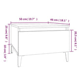 ZNTS Side Tables 2 pcs Concrete Grey 50x46x35 cm Engineered Wood 819525