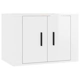 ZNTS 5 Piece TV Cabinet Set High Gloss White Engineered Wood 3188616