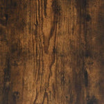 ZNTS Coffee Table Smoked Oak 107x107x40 cm Engineered Wood 837754