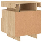 ZNTS Bedside Cabinets with LED Lights 2 pcs Sonoma Oak 40x39x48.5 cm 836789