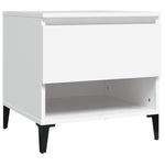 ZNTS Side Tables 2 pcs White 50x46x50 cm Engineered Wood 819549