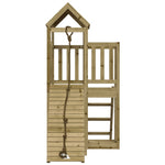 ZNTS Playhouse with Climbing Wall Impregnated Wood Pine 3155833