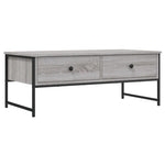 ZNTS Coffee Table Grey Sonoma 101x49x39.5 cm Engineered Wood 837740