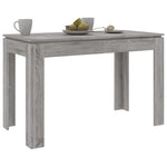 ZNTS Dining Table Grey Sonoma 120x60x76 cm Engineered Wood 815388