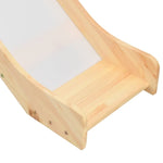ZNTS Children's Loft Bed Frame with Slide & Ladder Pinewood 97x208 cm 282714