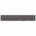 ZNTS Wall Shelf Dark Brown 180x30x cm Treated Solid Wood Oak 363837