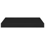 ZNTS Floating Wall Shelves 4 pcs Black 40x23x3.8 cm MDF 323828