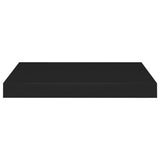 ZNTS Floating Wall Shelves 4 pcs Black 40x23x3.8 cm MDF 323828