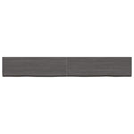 ZNTS Wall Shelf Dark Brown 200x30x cm Treated Solid Wood Oak 363845