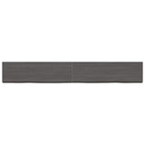 ZNTS Wall Shelf Dark Brown 200x30x cm Treated Solid Wood Oak 363845