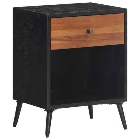 ZNTS Bedside Cabinet 40x30x50 cm Solid Wood Teak 358529