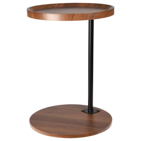ZNTS Home&Styling Side Table 2-Tier Brown and Black 447479