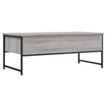 ZNTS Coffee Table Grey Sonoma 101x49x39.5 cm Engineered Wood 837740