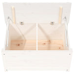 ZNTS Bench White 80x41x77 cm Solid Wood Pine 823550