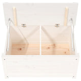 ZNTS Bench White 80x41x77 cm Solid Wood Pine 823550