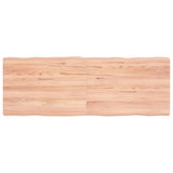 ZNTS Table Top Light Brown 140x50xcm Treated Solid Wood Live Edge 363964