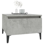 ZNTS Side Tables 2 pcs Concrete Grey 50x46x35 cm Engineered Wood 819525