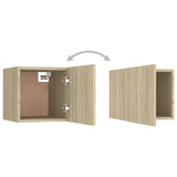 ZNTS Bedside Cabinets 2 pcs Sonoma Oak 30.5x30x30 cm Engineered Wood 3079716