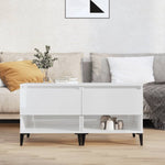 ZNTS Side Tables 2 pcs High Gloss White 50x46x50 cm Engineered Wood 819553