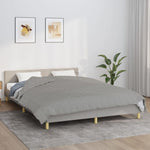 ZNTS Weighted Blanket Grey 220x240 cm King 11 kg Fabric 3154790