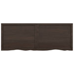 ZNTS Wall Shelf Dark Brown 160x60x cm Treated Solid Wood Oak 363834