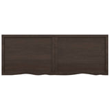 ZNTS Wall Shelf Dark Brown 160x60x cm Treated Solid Wood Oak 363834