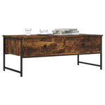 ZNTS Coffee Table Smoked Oak 101x49x39.5 cm Engineered Wood 837739