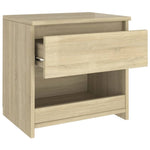 ZNTS Bedside Cabinets 2 pcs Sonoma Oak 40x30x39 cm Engineered Wood 803450