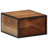 ZNTS Wall-mounted Bedside Cabinet 35x35x20 cm Solid Wood Acacia 372751