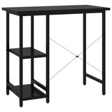 ZNTS Computer Desk Black 80x40x72 cm MDF and Metal 20554